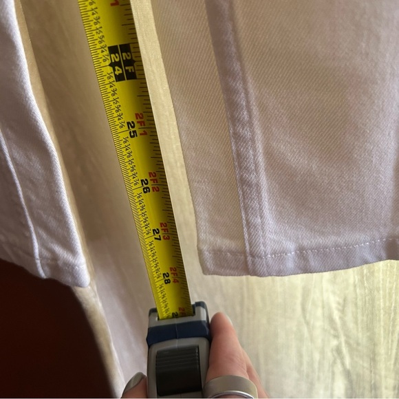 Everlane The Way High Sailor Jean in Bright White Wide Leg Denim NEW‎ Size 23R - Picture 10 of 11